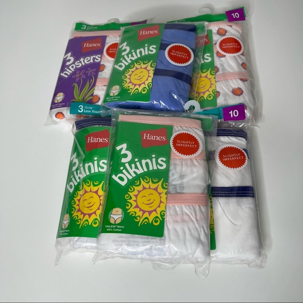Hanes size 10 bundle of bikini briefs